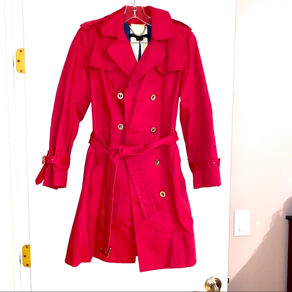 Marc Jacobs hot pink trench coat size M